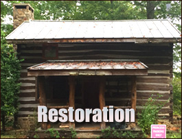 Historic Log Cabin Restoration  Murfreesboro, North Carolina